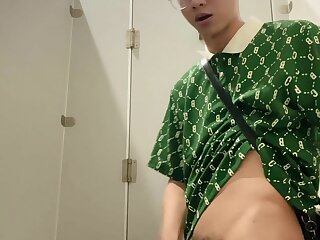 Wanking until cumming in public bathrooms boys porn