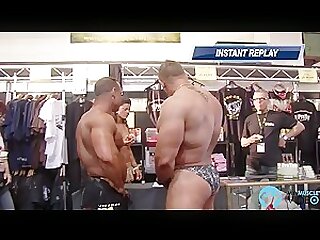 Walking around FIBO in skimpiest posers only