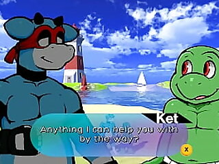 Oh So Hero &lbrack;LGBT Hentai PornPlay&rsqb; Ep&period;3 these balls are so big he can stuck his head between them to make the giant cock cum