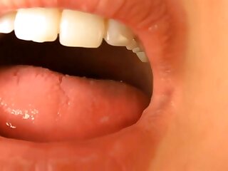 Girl swallows gummy bears - ThisVid.com