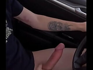 Jerking off while driving