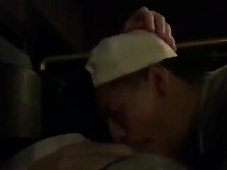 Boyfriend gives his man a blowjob in the movie theaters!