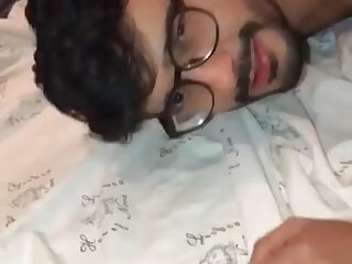 Arab with glasses gets fucked by big huge cock