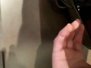 Pulling on anon dick until it cums