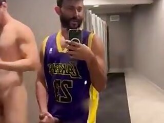 Guy sucks his friends hard cock in the locker room before they get interrupted. I have a bunch if short clips from rddt saved figured I'd share them here for y'all to enjoy. If any belong to you messa