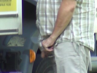 Trucker Caught Peeing 2015 September 128