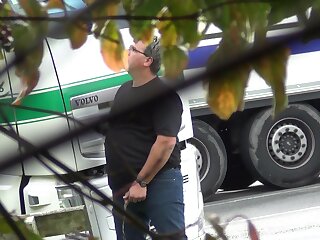 Trucker Caught Peeing 2015 September 224