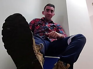 STEP GAY DAD - EAT RUBBER! - HOT DILF STEPUNCLE HAD A BAD DAY & WANTS YOU TO EAT & LICK HIS BOOTS!