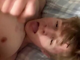 Rubax Video - Cute Blond Twink Aiden Self Facial