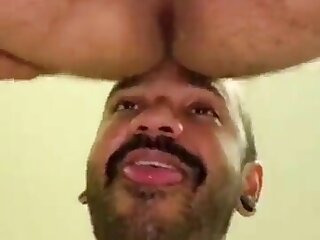 Two bears piss and fuck bareback