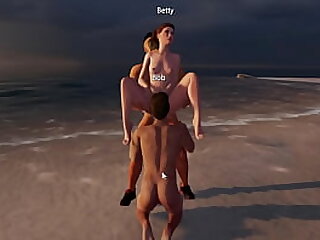 Trio en la playa