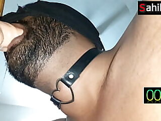 Sloppy deepthroat with erotic choker and holding dick in mouth | amazing down view of extreme blowjob