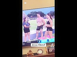 Boy reacts to a daddy's body compilation