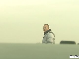 Highway Lovers Fuck Roadside!