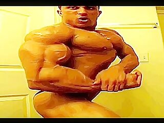 Huge Bodybuilder K. Kasper flexing…