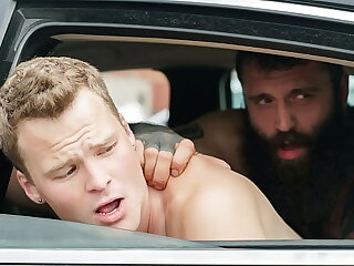 Stepson and Stepdad Have a Hot Fuck Sesh in The Car - Dadperv