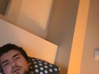 French young muscle bear jerks off 01