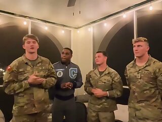 Watch these cute military dudes.