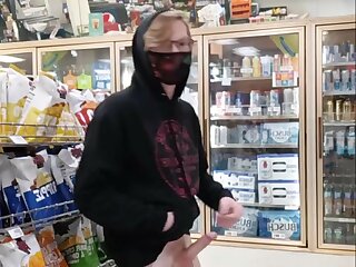 Teen Dick out in Store and gets caught