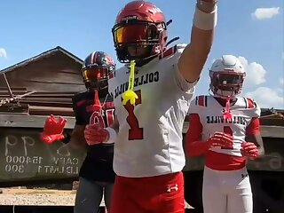 Watch this compilation of cute sexy football players in gear.